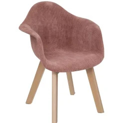 Chaise Lena Accoudoir Rose