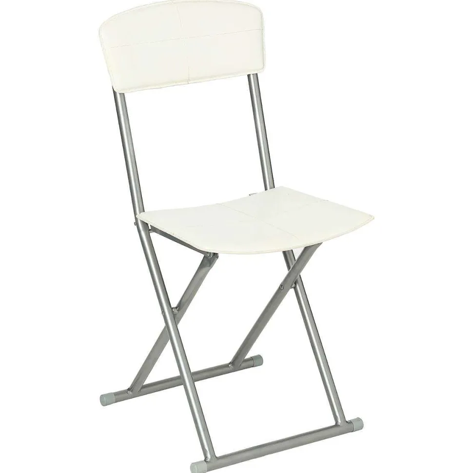 Chaise Pliante Pvc Creme