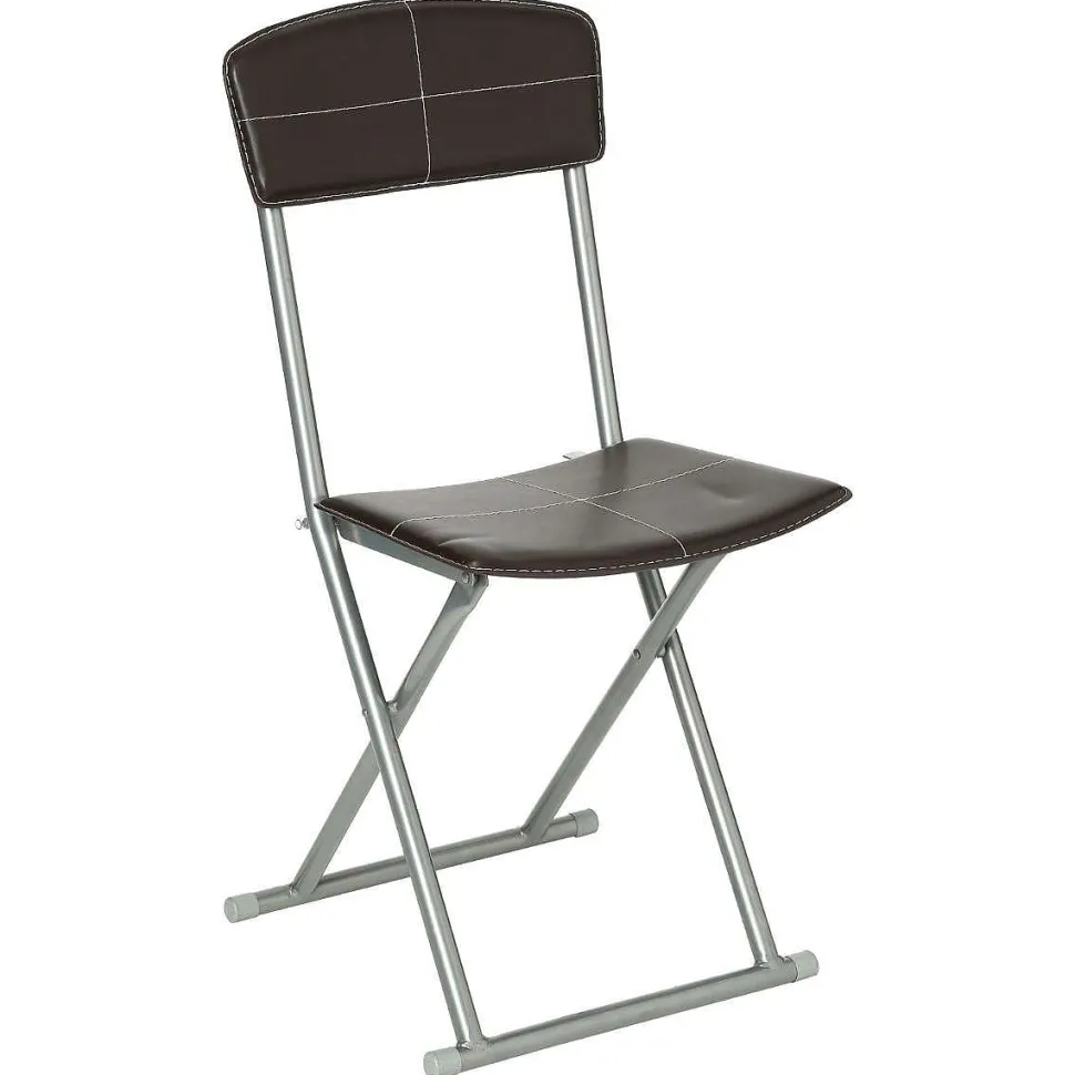 Chaise Pliante Pvc Marron