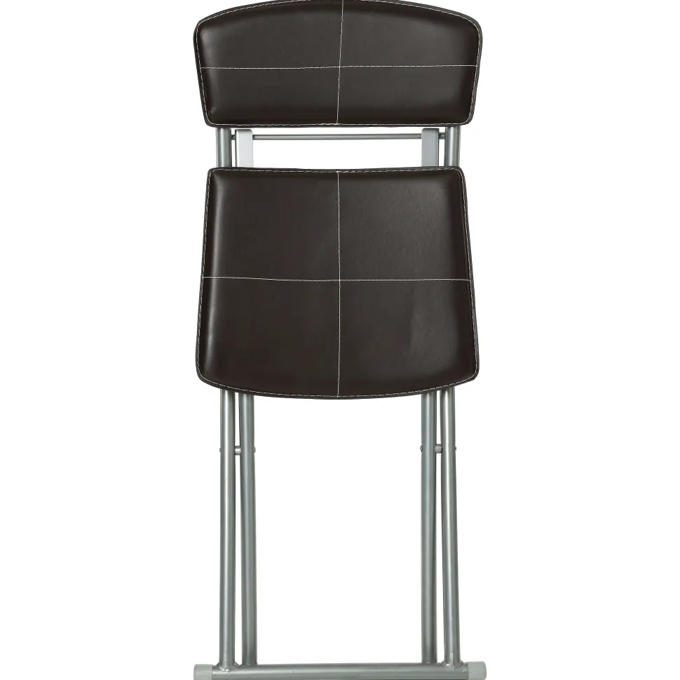 Chaise Pliante Pvc Marron