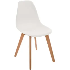 Chaise Simple Blanc D.37X30X58Cm