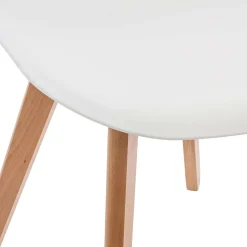 Chaise Simple Blanc D.37X30X58Cm