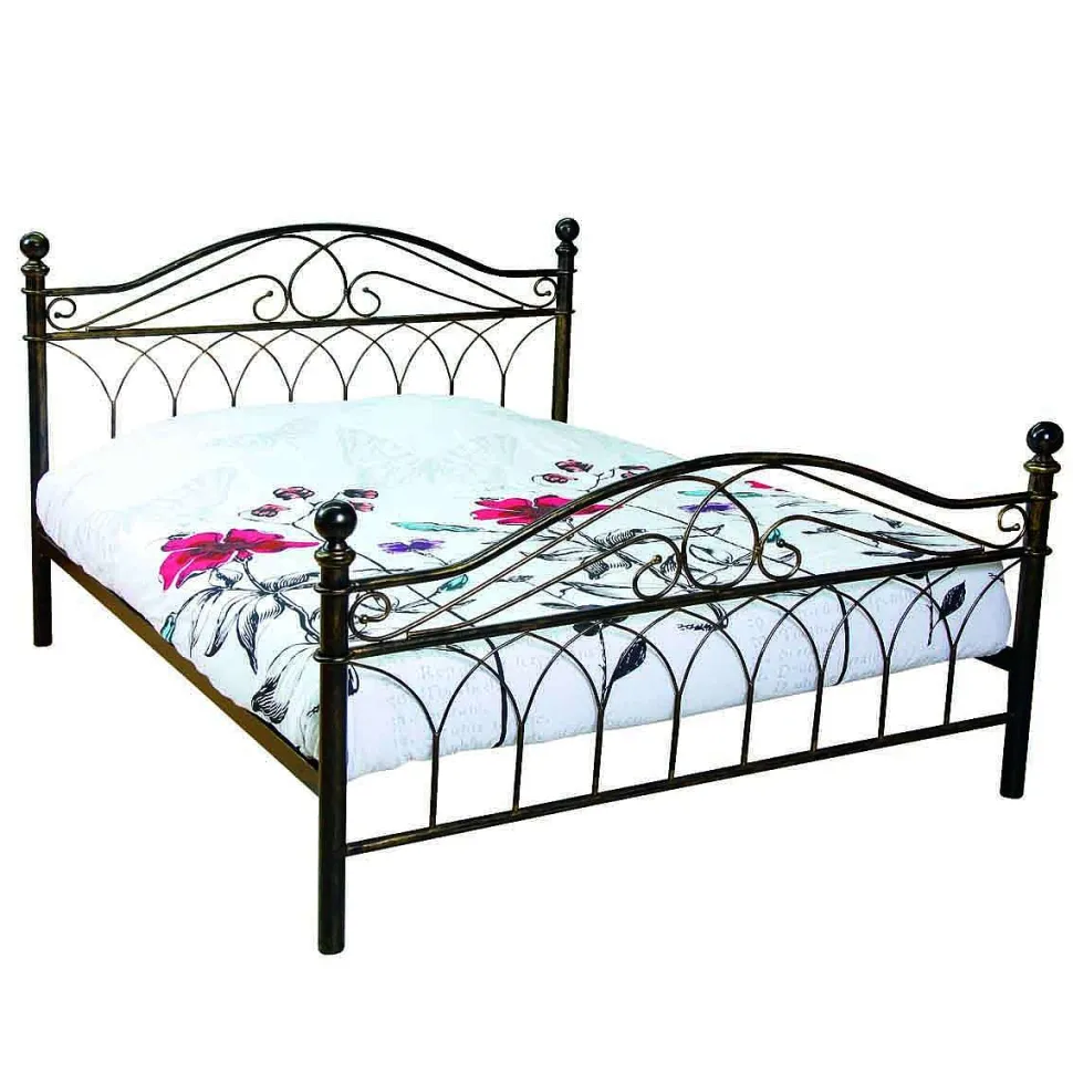 Chambord Lit Antic Brass 140X190Cm