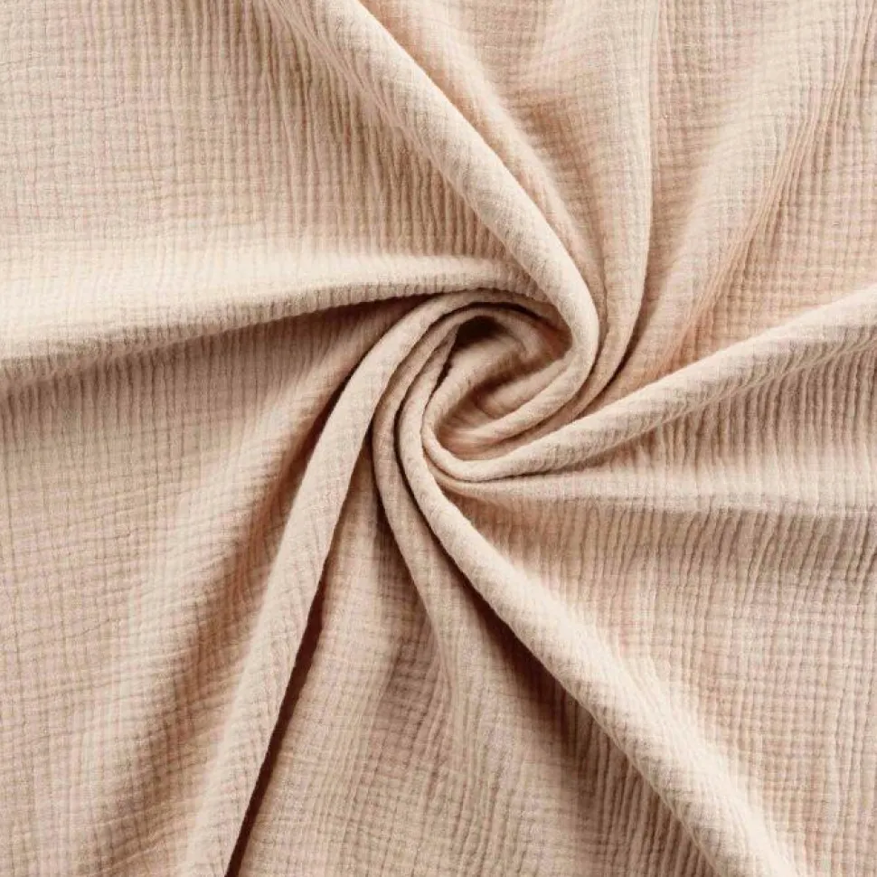 maxibazar Chemin De Lit 80X180Cm Gaze De Coton Uni Angelia Rose