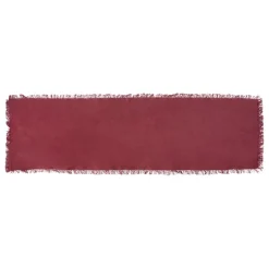 maxibazar Chemin De Table Maha Grenat 38X140Cm