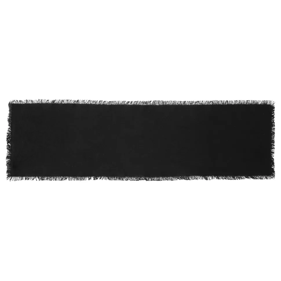 maxibazar Chemin De Table Maha Noir 38X140Cm
