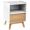 Chevet 1 Tiroir Elva Blanc
