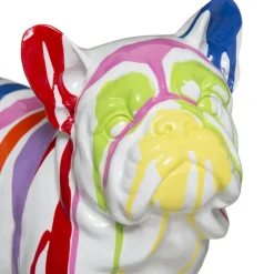 Atmosphera Chien Resine Trash D.34X18X26 Blanc