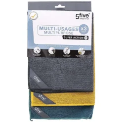 Chiffon Multi Usage Microfibre 320Gsm X3 Pièces