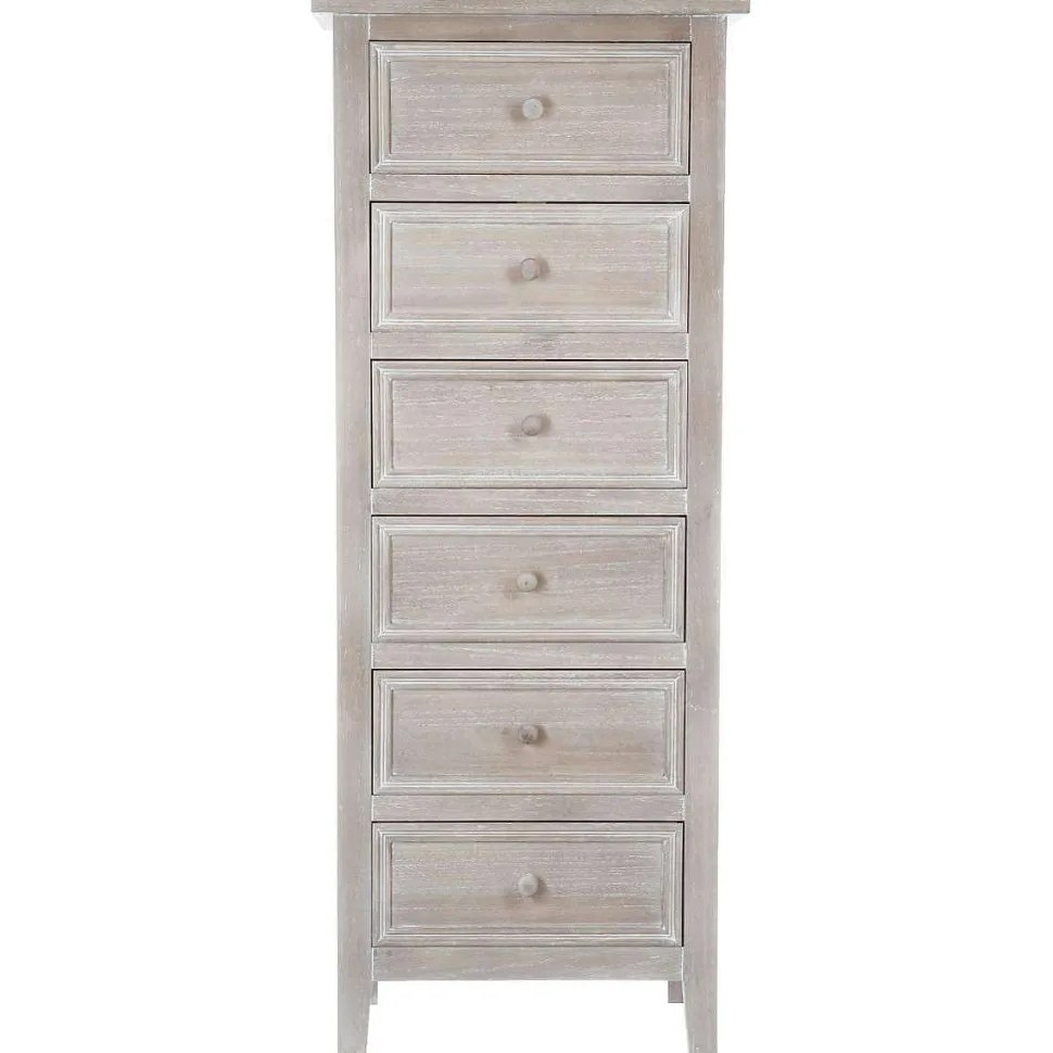 Chiffonnier 6 Tiroirs Naturel Charme