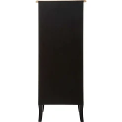 Chiffonnier 5 Tiroirs Noir Chrysa