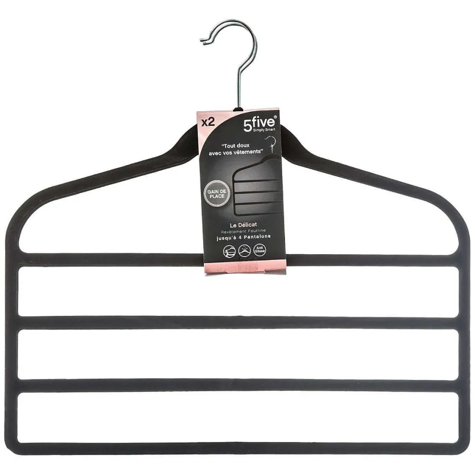 Cintre Feutrine 4 Pantalons X2