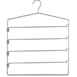 Cintre Metal 5 Pantalons Gris