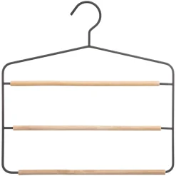 Cintre Metal Couleur Bois 3 Pantalons