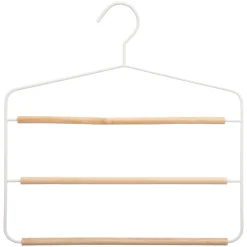 Cintre Metal Couleur Bois 3 Pantalons