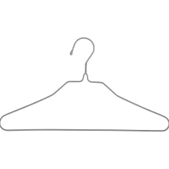 Cintre Metal Fin Gris Clair X10 Pièces