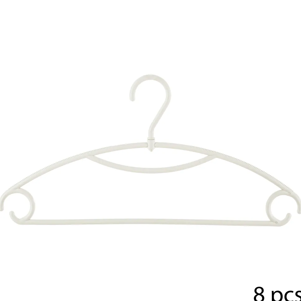 Cintre Plastique Tete Rotative X8 Pièces