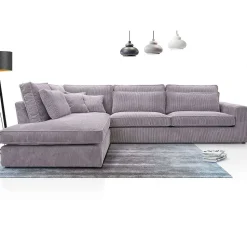 Cobra Canapé Angle Gauche Gris Lincoln 86