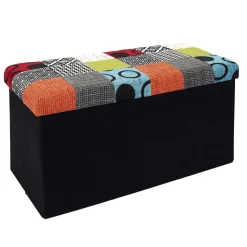 Coffre Banc Pliable Patchwork