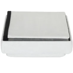 maxibazar Coffre Pouf Pliable Compatible Brique Gris