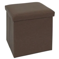 Coffre Pouf Pliable Marron