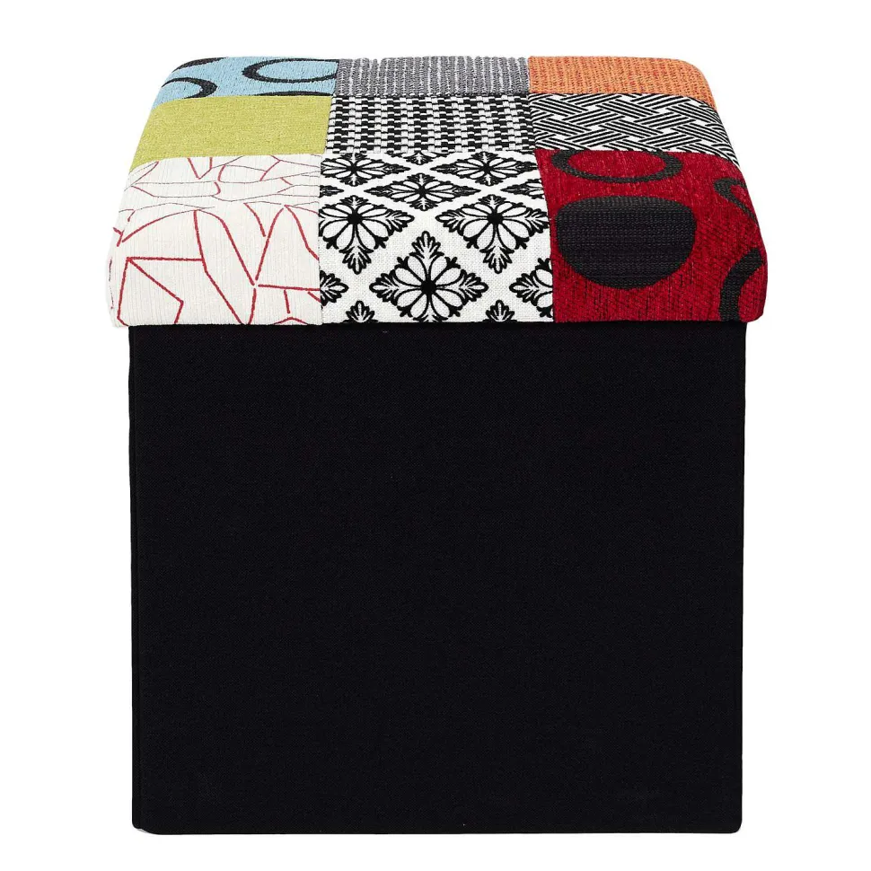 Coffre Pouf Pliable Patchwork