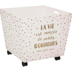 Coffre Xxl Forme Evase Or