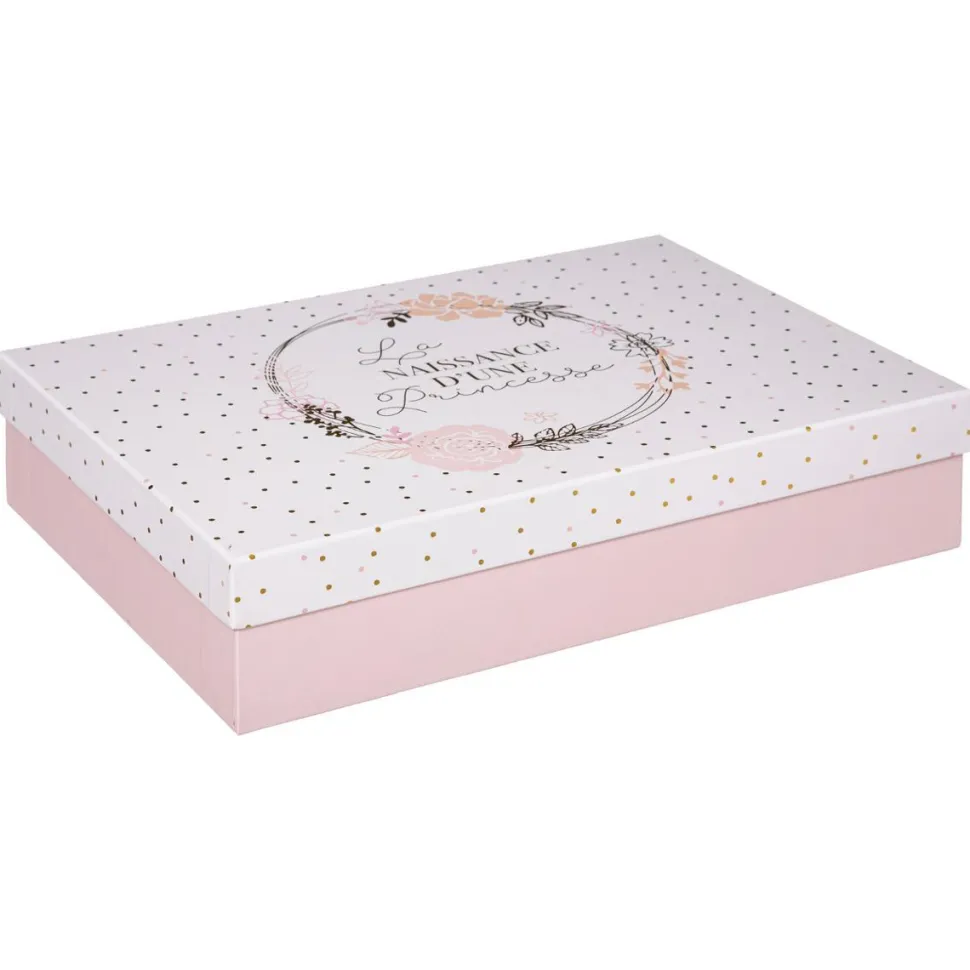 Atmosphera Coffret Empreinte Fleurs D.38X8.4X26.8Cm