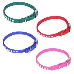 Collier Anti Etranglement Nylon Avec Strass 30Cm
