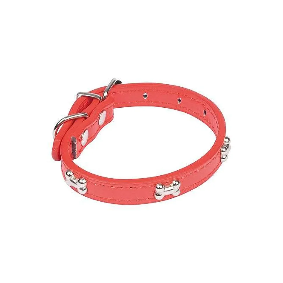 Collier Fantaisie Os 30Cm Rouge