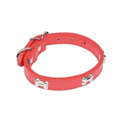 Collier Fantaisie Os 35Cm Rouge