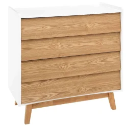 Commode 4 Tiroirs Elva Blanc