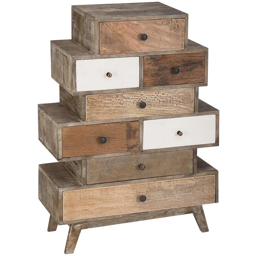 Commode 8 Tiroirs Koval Blanc