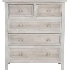 Commode 5 Tiroirs Naturel Charme