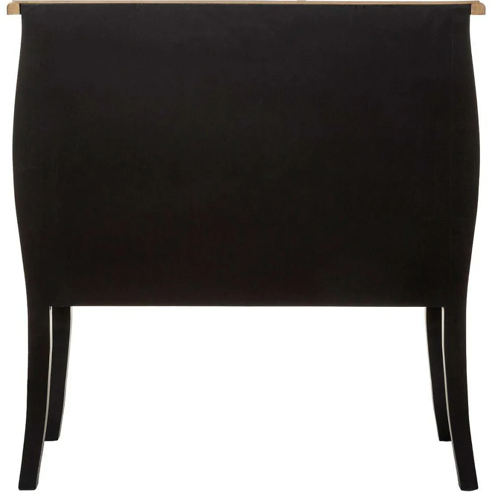 Commode 3 Tiroirs Noir Chrysa