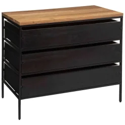 Commode 3 Tiroirs Yoho D.90X40X76Cm