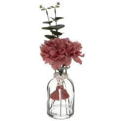 maxibazar Composition Fleur Verre Carmen H.30Cm