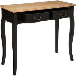 Console 2 Tiroirs Noir Chrysa
