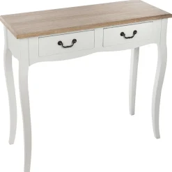 Console Chrysa 2 Tiroirs Blanc