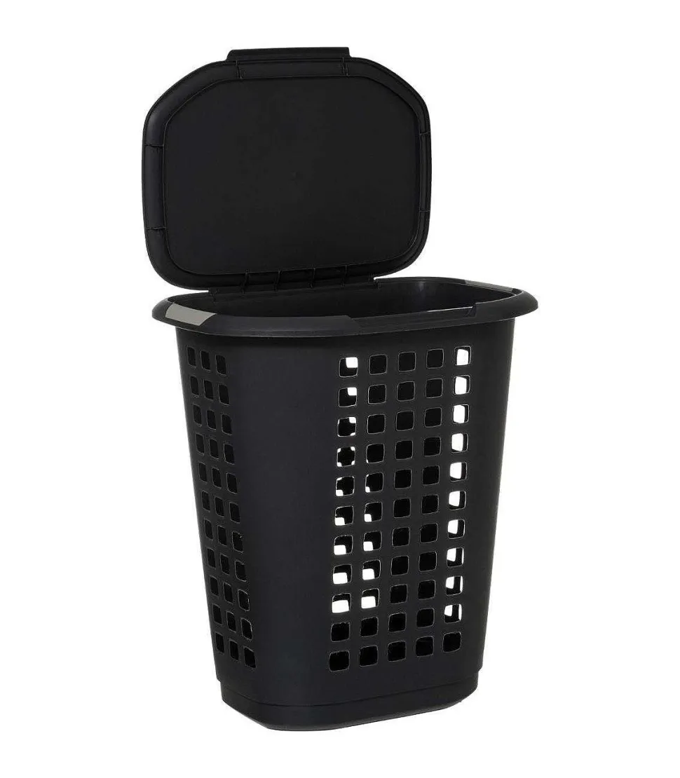 Corbeille Ferme 63L Hugger Gris Fonce