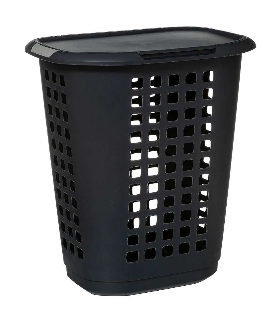 Corbeille Ferme 63L Hugger Gris Fonce