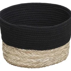 Corbeille Ovale Grand Modele 32X25Cm Noir Naturel