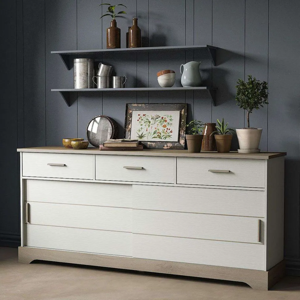 Cottage Enfilade 2 Portes 3 Tiroirs