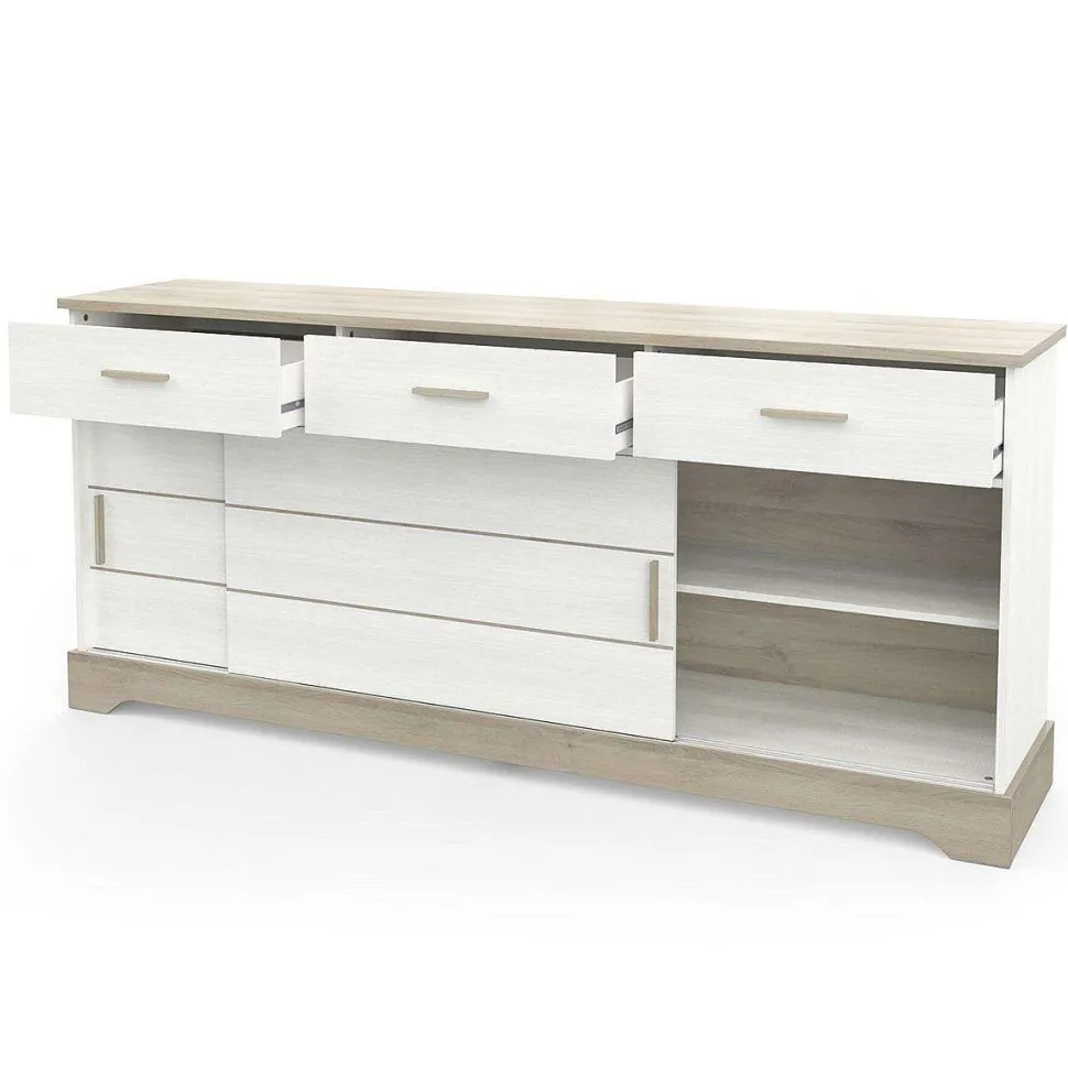 Cottage Enfilade 2 Portes 3 Tiroirs