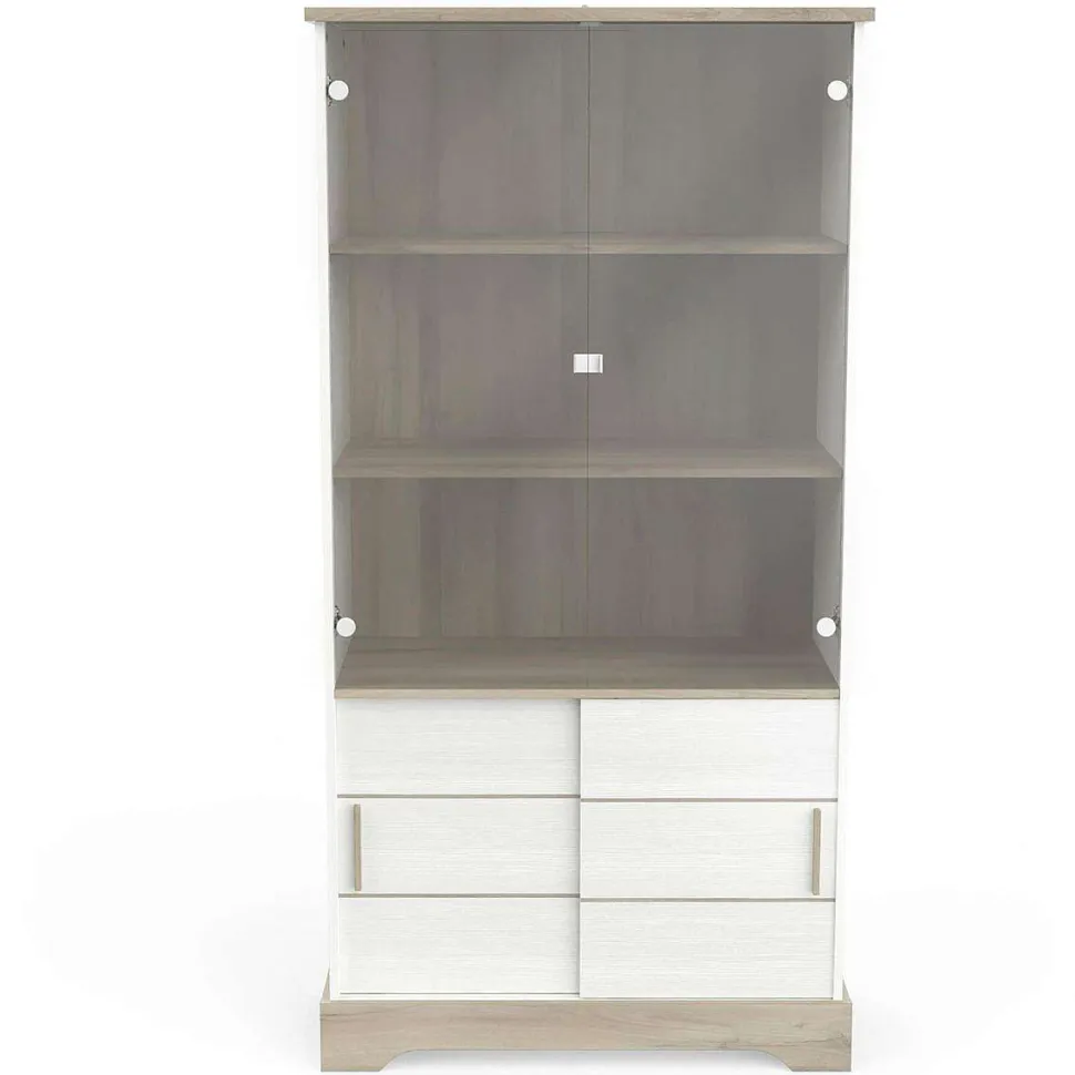 Cottage Vitrine 2 Portes Coul. 2 Portes Vitrees