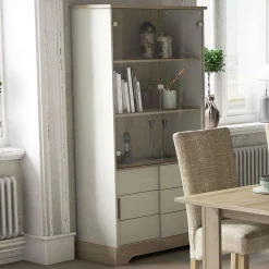 Cottage Vitrine 2 Portes Coul. 2 Portes Vitrees