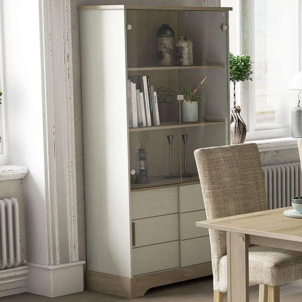 Cottage Vitrine 2 Portes Coul. 2 Portes Vitrees