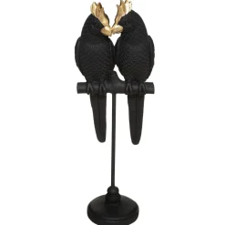 Atmosphera Couple Oiseau Noir Suite H.35Cm
