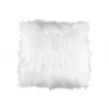 maxibazar Coussin Blanc Fourrure