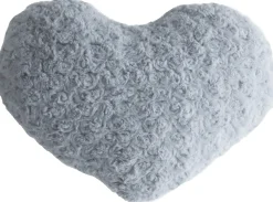 Atmosphera Coussin Coeur Boucle Gris 28X36Cm